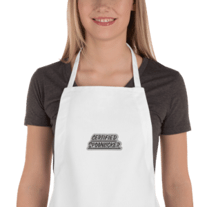 “CERTIFIED SPOONLICKER” EMBROIDERED APRON