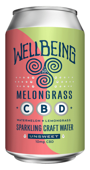 WellBeing MelonGrass CBD Sparkling Water (12-Pack)