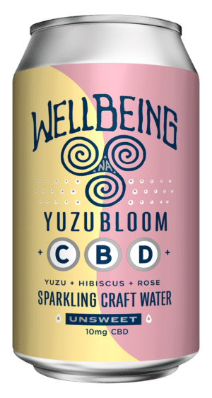 WellBeing YuzuBloom CBD Sparkling Water (12-Pack)
